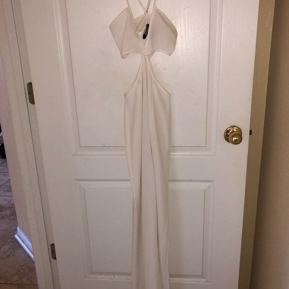 White Cut Out Romper - Picture 2 of 2